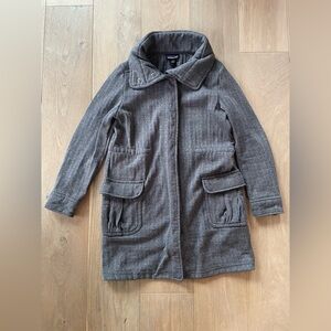 Patagonia Women's Better Sweater Oversized Fleece Coat gray zip snap - sz small